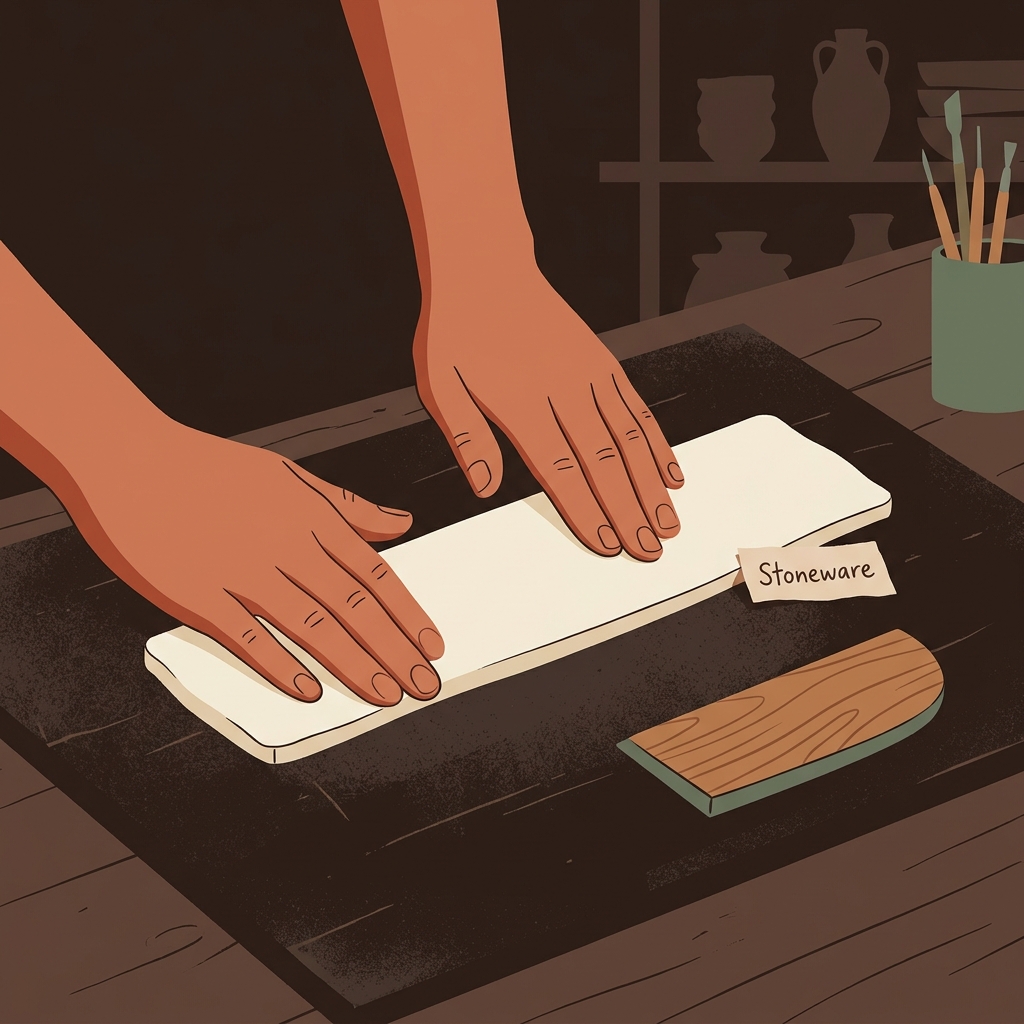 Step 1: Prepare a test bar — pottery clay shrinkage test bar illustration